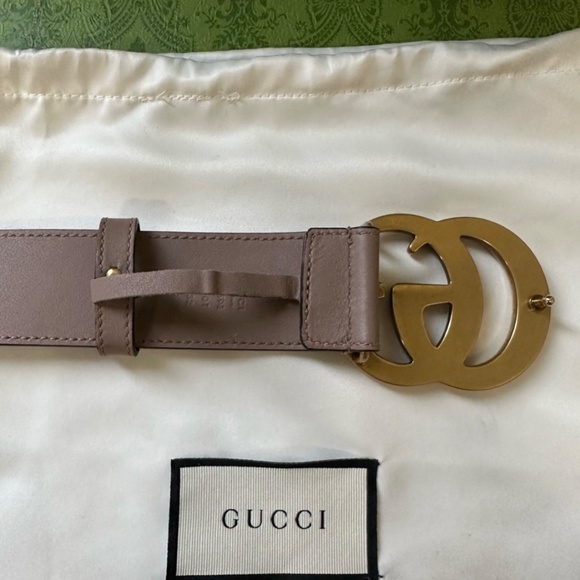 Gucci Leather Double G Buckle Belt - Picture 8 of 11